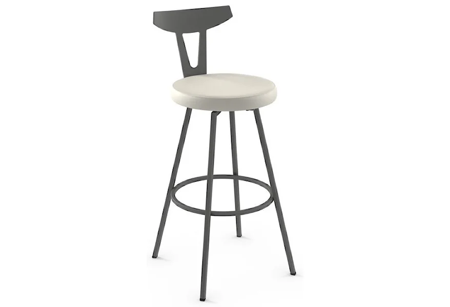 Nordic 30" Hans Swivel Bar Stool by Amisco at Esprit Decor Home Furnishings